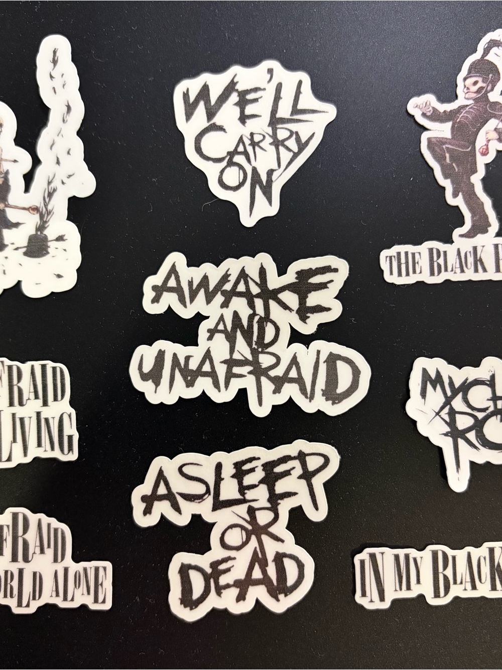 Title: MCR Black Parade Emo Temporary Tattoos 18 Pack Concert Look